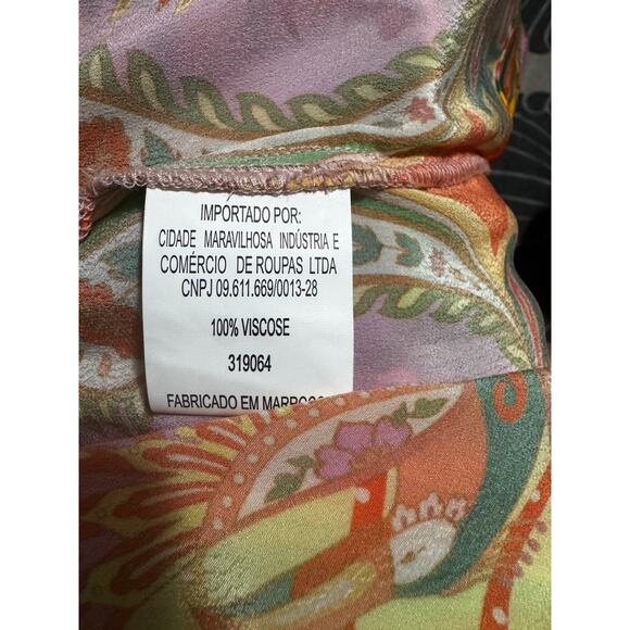 FARM Rio Tropical Print Scarf Drape Slip Dress/Tunic/Swim Coverup Size XS - Picture 6 of 7